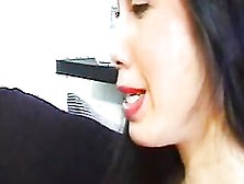 Dark Haired Chinese Whore Getting A Incredible Sexy Screwed By A Stud