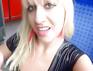 Fucking With A Hot Blonde Girl In A Train
