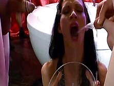 Full Mouth Of The Piss Is What This Euro Sluts Love
