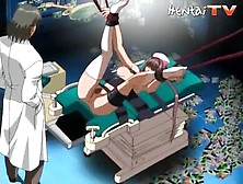 Junges Mädel Von Ihrem Arzt Gefingert Beim Hentai-Manga