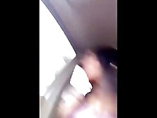 She A Very Horny Shemale Wanking It In The Car And Bust