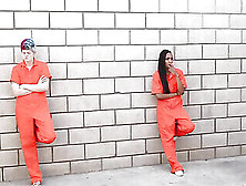 Prison Girls In Fight Conflict Get Arresting For Sex By Lesbian Guards