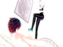 Spider Gwen Masturbates A Bro With Her Foot Into A Separate Room: 3D Anime Spider-Man In The Spider