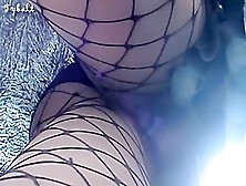 Babe In Fishnet Stockings Was Filmed On The Hidden Camera