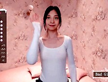 Skinny Super Cute Busty Asian Babe Webcam Tease