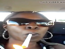 Ebony Car Smoking