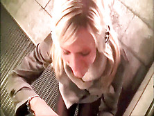 Jaw-Dropping German Blond Gets Ravaged In Subway
