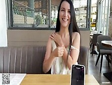 Eva Cumming Hard In Public Restaurant Thru With Lovense Ferri Remote Controlled Vibrator