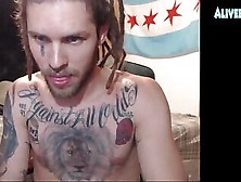 Tattooed Dude Webcam Wanking