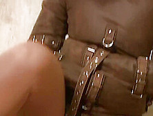 Straitjacketed - Wenona In A Leather Straitjacket