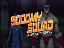 Sodomy Squad - Gay Superhero Battle Fucks Evil Stepbrother To Save Fucktropolis