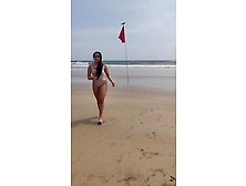 Yummy Bouncing Titties And Fine Booty On The Beach Desi