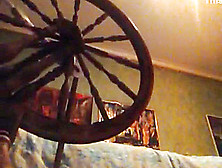 Spinning Wheel Where The First Fuck Machine Known To Modern Man