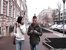 Русский Пикапер Снимает На Улице Сучку Для Ебли