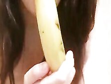 Masturbating And Suck Banana Part Two