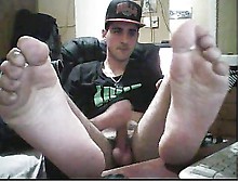 Various Straight Guys Feet On Webcam