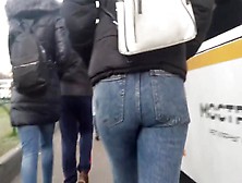 Nice Round Ass In Blue Jeans