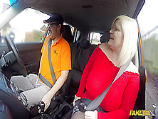 Lacey Starr Is A Big Titted,  Blonde Mature Who Likes To Fuck Men,  Even In The Car