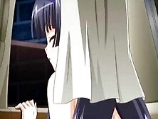 Sweet Anime School Hottie Blowing Shaft In Close-Up