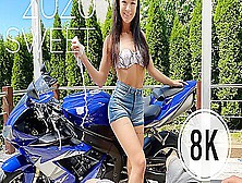 Zuzu Sweet In Washes Your Motorcycle And Then Takes Care Of Your Cock