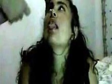 Latina Amateur Gets A Huge Cumshot On Her Face