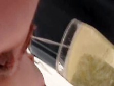 Natalia Loves To Piss In Champagne Glasses