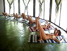 6 Girls In Yoga Class