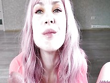 Bimbos With Pink Hair Blowing & Jerking Off Penis Until
