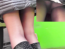 Amateur Upskirt Action Realized In The Public Place