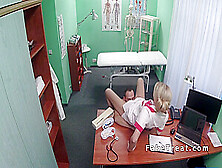 Male Patient Fucks In Hospital - Blonde Nurse