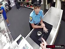 Big Tits And Ass Police Woman Gets Hammered In Shawns Office