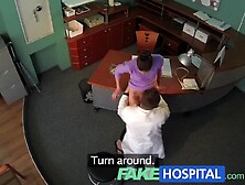 Fakehospital Doctor Faces Sexy Brunette From Insurance Company