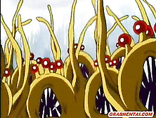 Hentai Girls Caught And Hot Drilled By Monster Tentacles