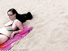 Desire Deluca Bbw In Bikini At The Beach Sucking And Fucking