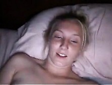 Horny Blonde Teen Opens Her Pussy Wide