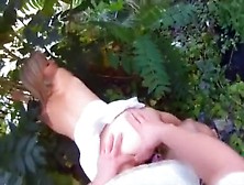 Amateur Bitch Getting Her Pussy Fucked Nicely In The Bushes