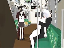 Японский Порно Мультик С Сексом В Общественном Транспорте
