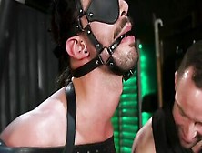 Tied Up Slave Is Tortured By Two Masters In Bdsm Dungeon
