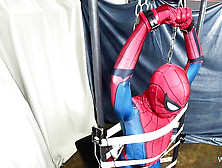 Ferubber. Com: Spiderman Bondage & Electro Have Fun
