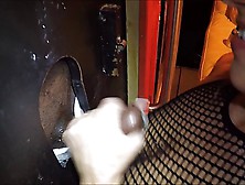 Nice Cumshot From A Cock At Glory Hole