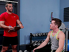 Sporty Gay Couple Doggy Pounding Each Other After A Workout