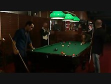 Smoking Hot Chicks Having Sex Orgy On The Pool Table