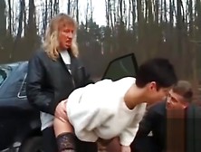 Dogging - Mature Wife Fuck By 2 Men's Near The Forest