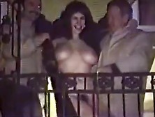 Partying On The Balcony At Mardi Gras