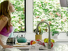 Lena Paul & Jade Baker In Cooking Show Conundrum - Whengirlsplay