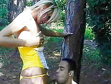Blonde Tgirl And Guy Suck Each Others