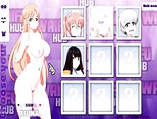 Waifu Hub [Hentai Parody Game Pornplay ] Ep. 7 Asuna Porn Couch Casting - From Booty To Mouth Deep Throat