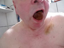 Old Gay Man Eating His Own Shit