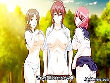 Busty Anime Babes Sharing Cock