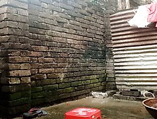 Shower Scene Of Bangladeshi Village Girl Akhi Looking Beautiful With Sexy Dress.  Teen Hot Girl Is Peeing In The Bathroom
